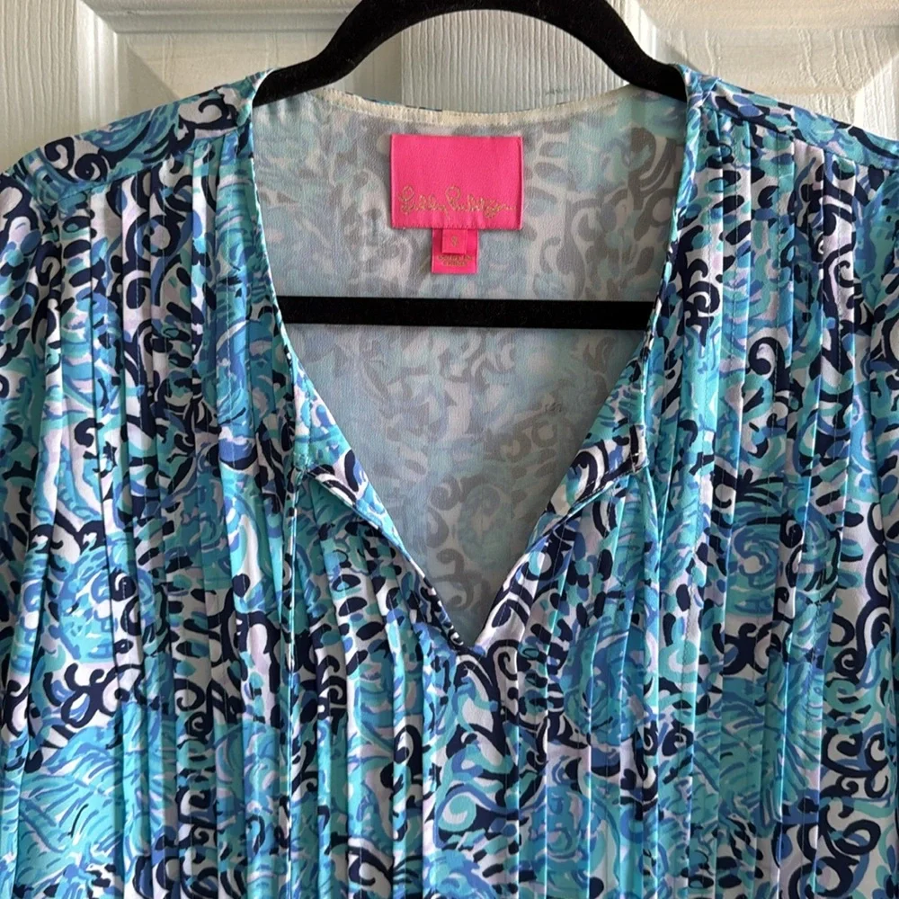 Lilly Pulitzer Marilina Tunic Dress in Light Aqua Spritz